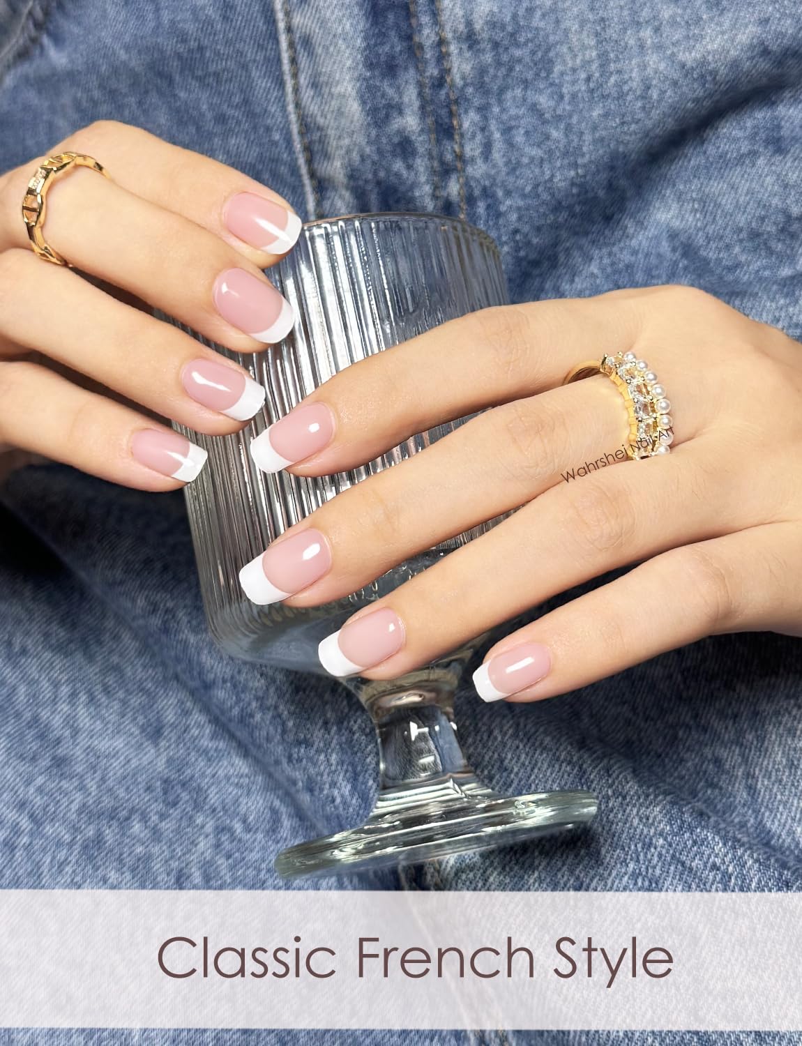 Wahrshei nails curing under lamp showing fast salon-quality finish