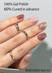 Wahrshei size comparison on hand illustrating fit across nail shapes and protection