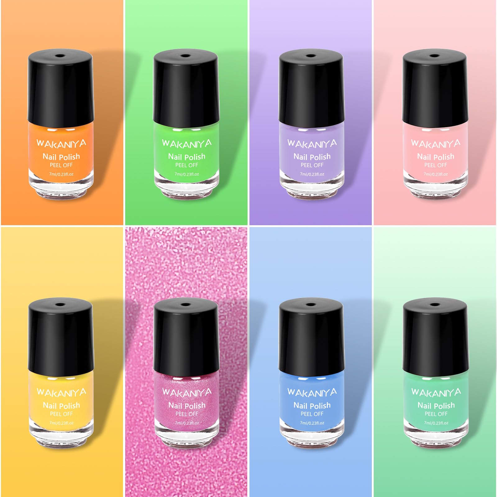 wakaniya color swatches close-up highlighting vibrant safe shades
