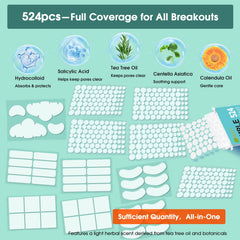 WakeALL assorted 5 shapes and 10 sizes displayed for selection