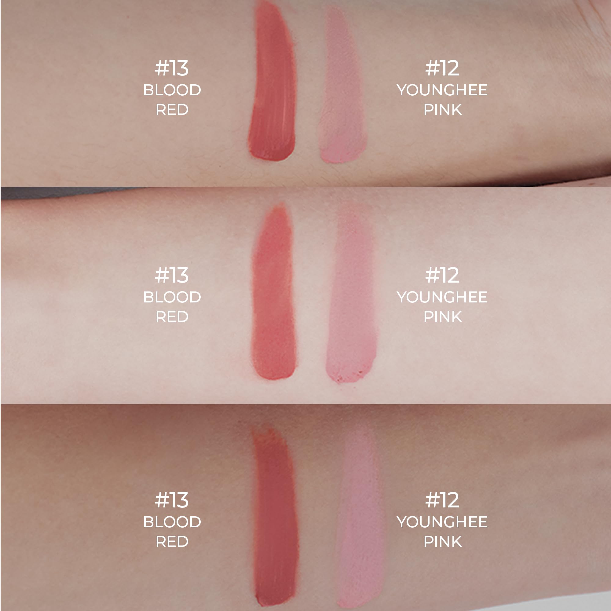 WAKEMAKE blended on cheek showing airy gradient benefit: natural flushed effect