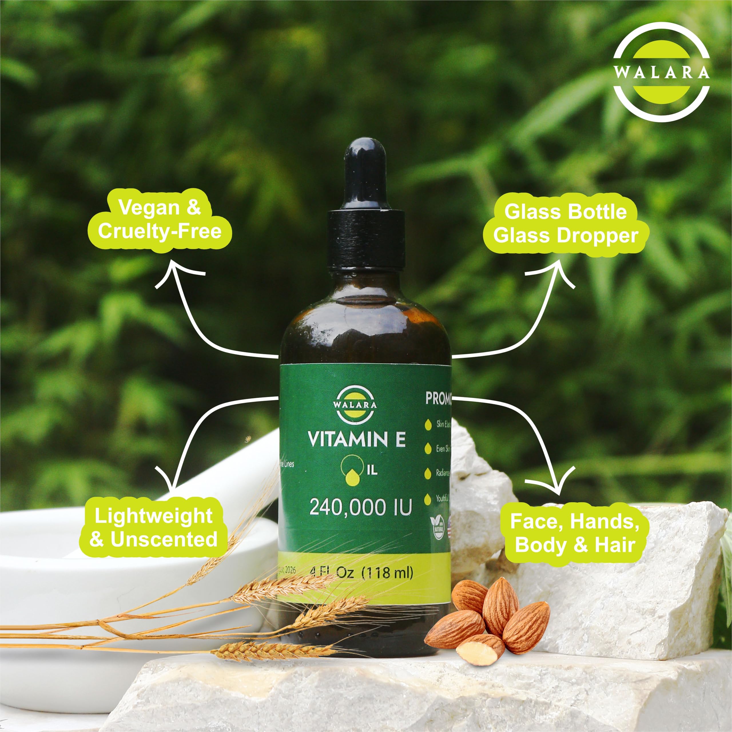 WALARA on bathroom vanity styled for daily skincare routine benefit