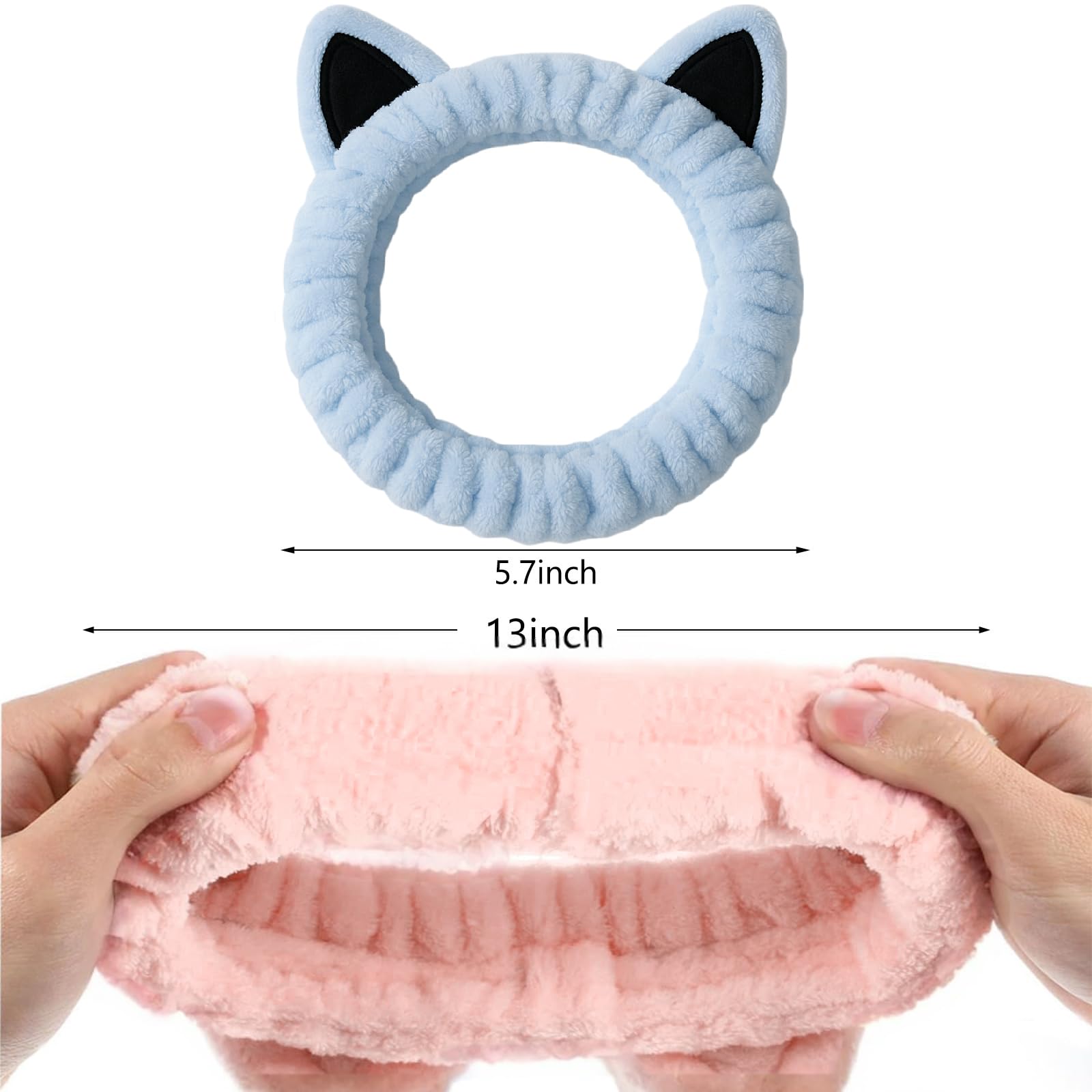 Waliah headband in bathroom setting illustrating spa-ready convenience benefit