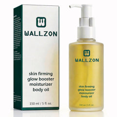 WALLZON front bottle showing label and elegant glass packaging for premium feel