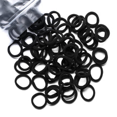 WANBY front packaging showing 200 black mini hair ties and brand