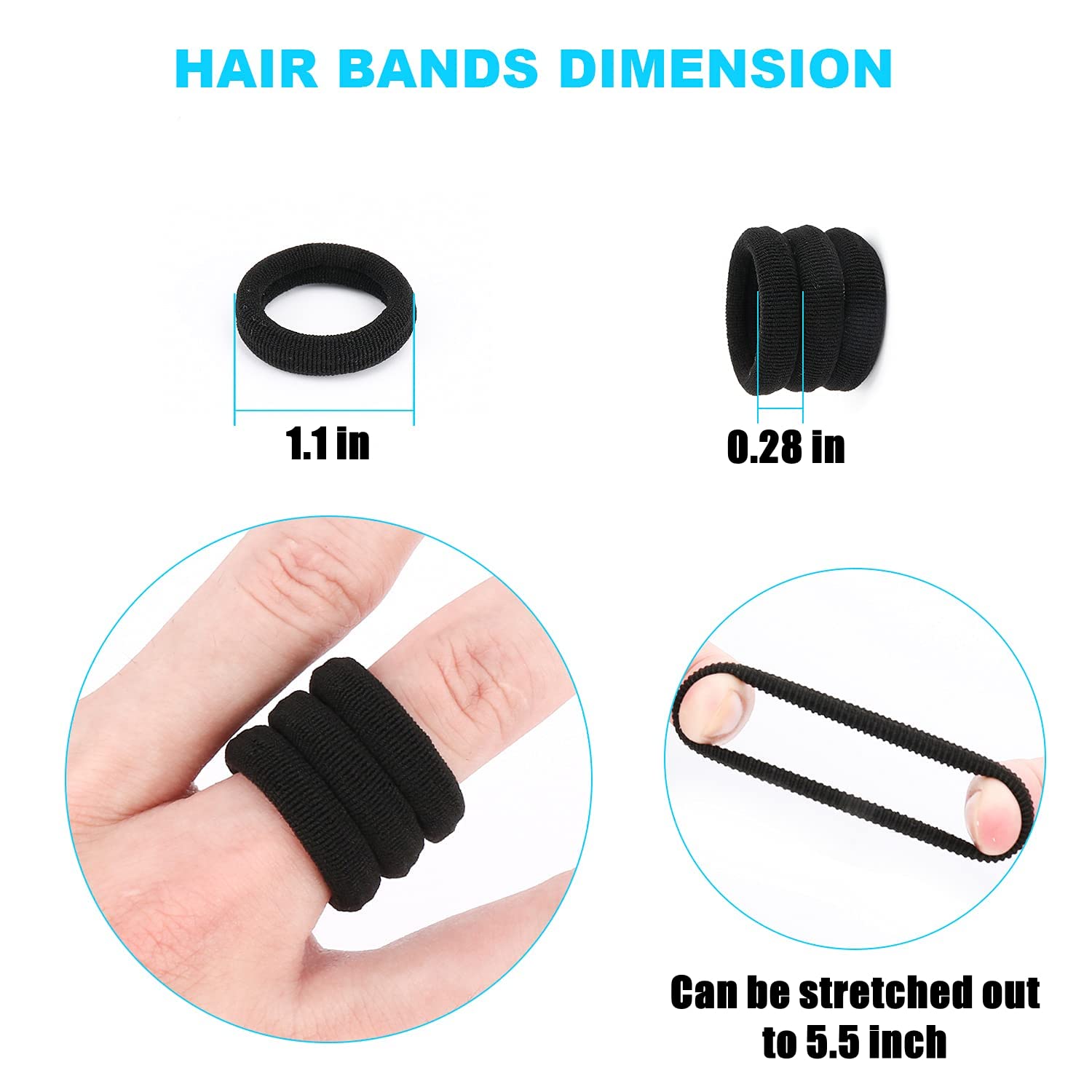 WANBY used in ponytail demonstrating secure hold without snags