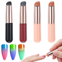 Wanmu applicators front view showing four colors and compact design for precise nail work
