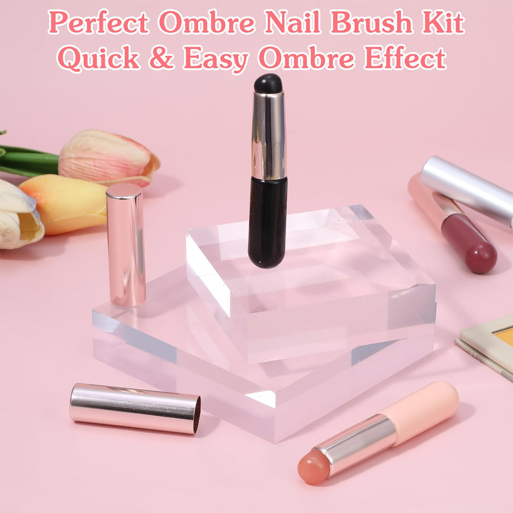 Wanmu applicator applying chrome powder to nail demonstrating even reflective finish