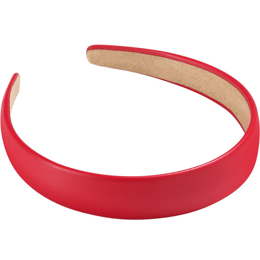 WantGor front view red headband showing sleek finish and polished look