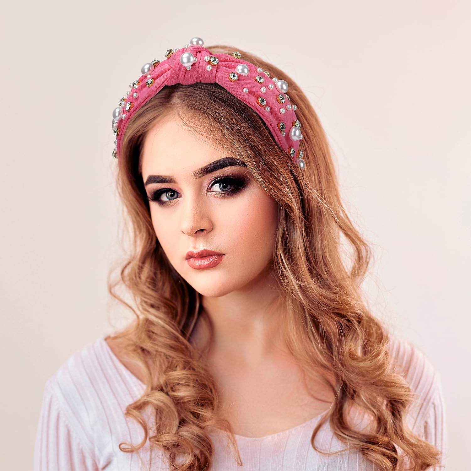 WantGor headband in party setting, completes evening outfit and photo-ready benefit