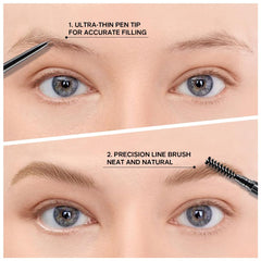 WanTuoluo application on model brow showing natural defined result