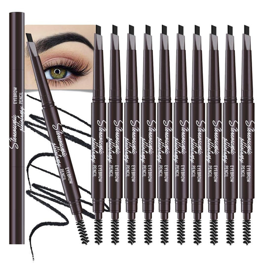 WanTuoluo front view of 12-piece retractable brow pencils showing compact pack — versatile set