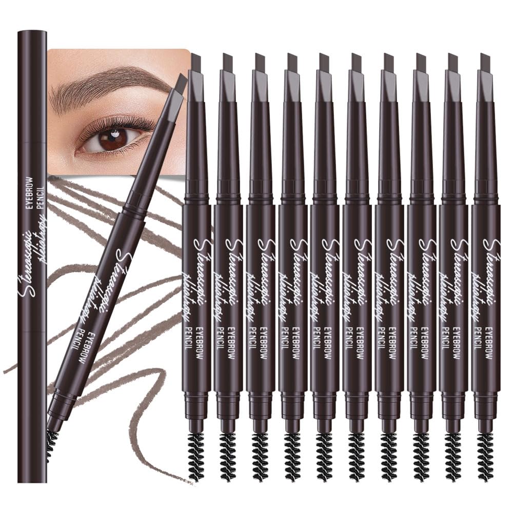 WanTuoluo front packaging showing 12 dark brown pencils and clear labeling for easy selection