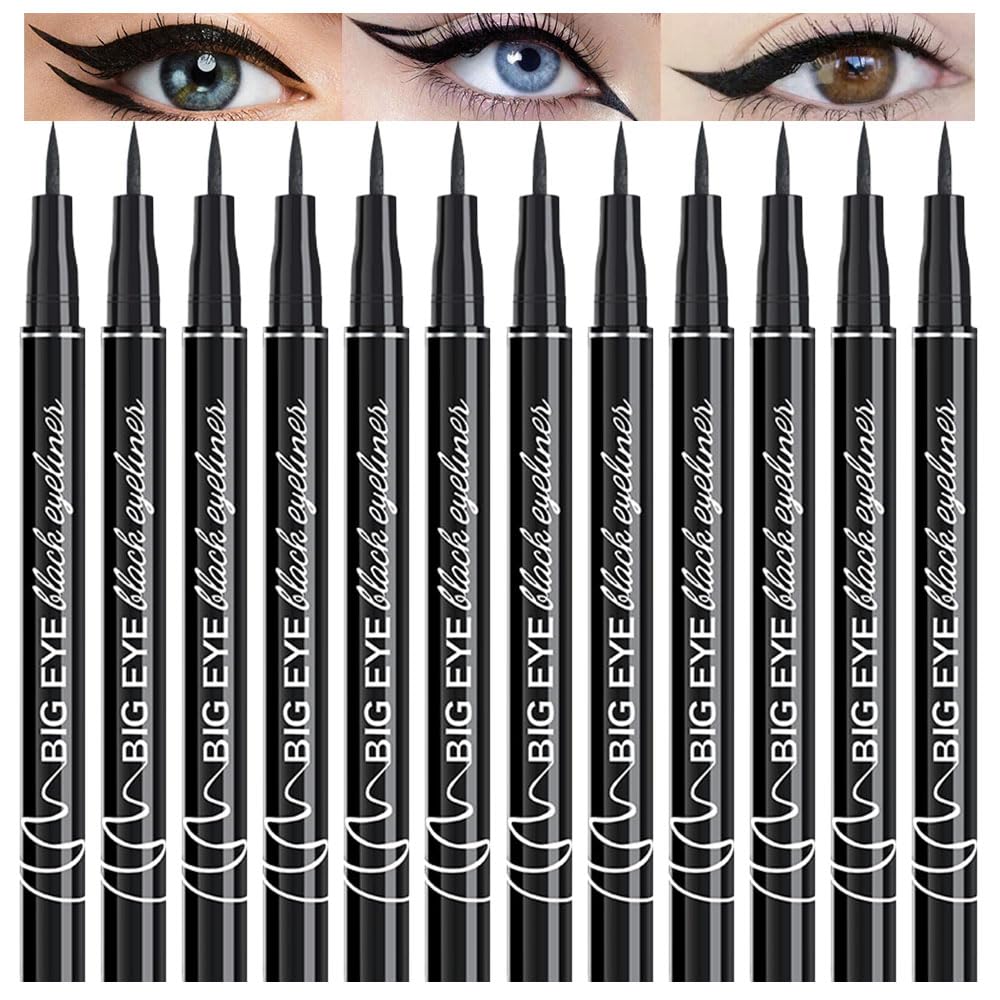 WanTuoluo front packaging showing 12 matte eyeliner pens and organized set benefits