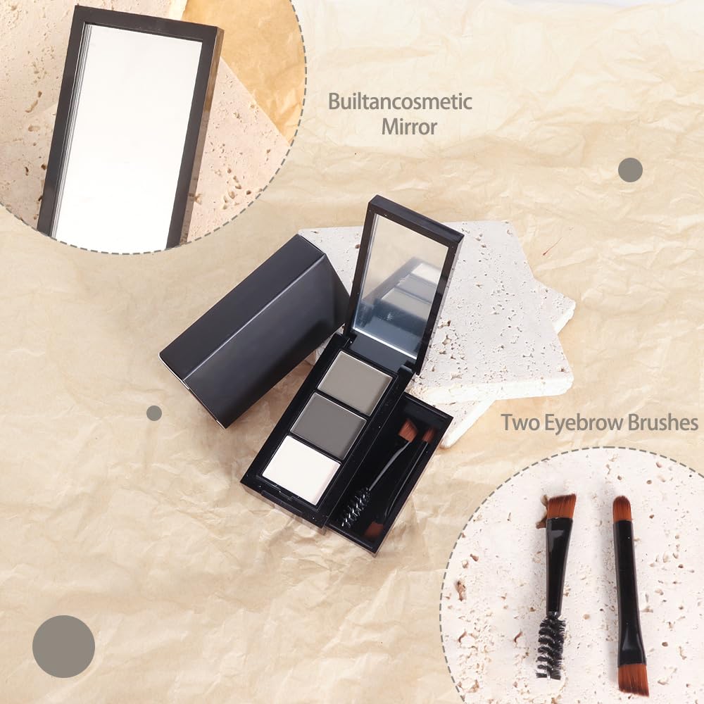 WanTuoluo in-use filling brows with brush for natural defined arches and quick touch-ups