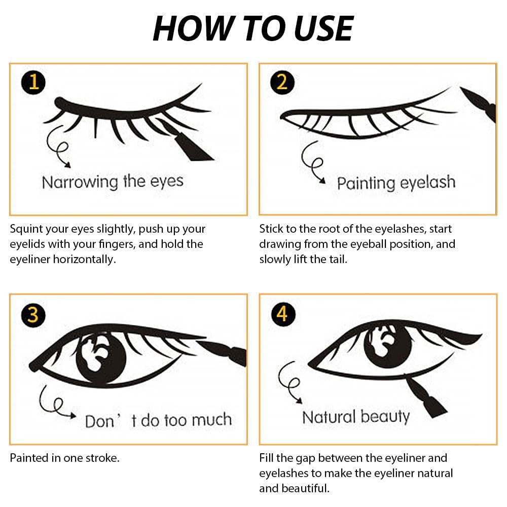 WanTuoluo eye close-up revealing smooth matte finish that defines lashes