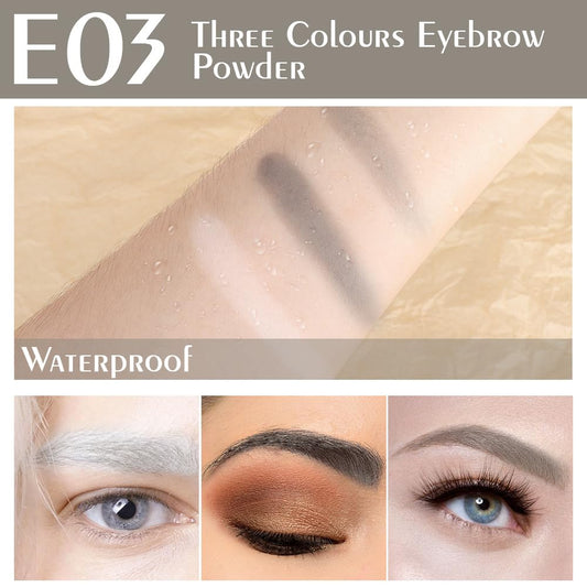 WanTuoluo open palette close-up of three matte shades, enabling precise color blending