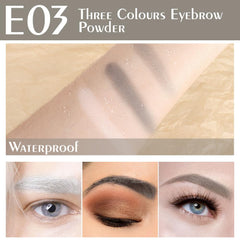 WanTuoluo open palette close-up of three matte shades, enabling precise color blending