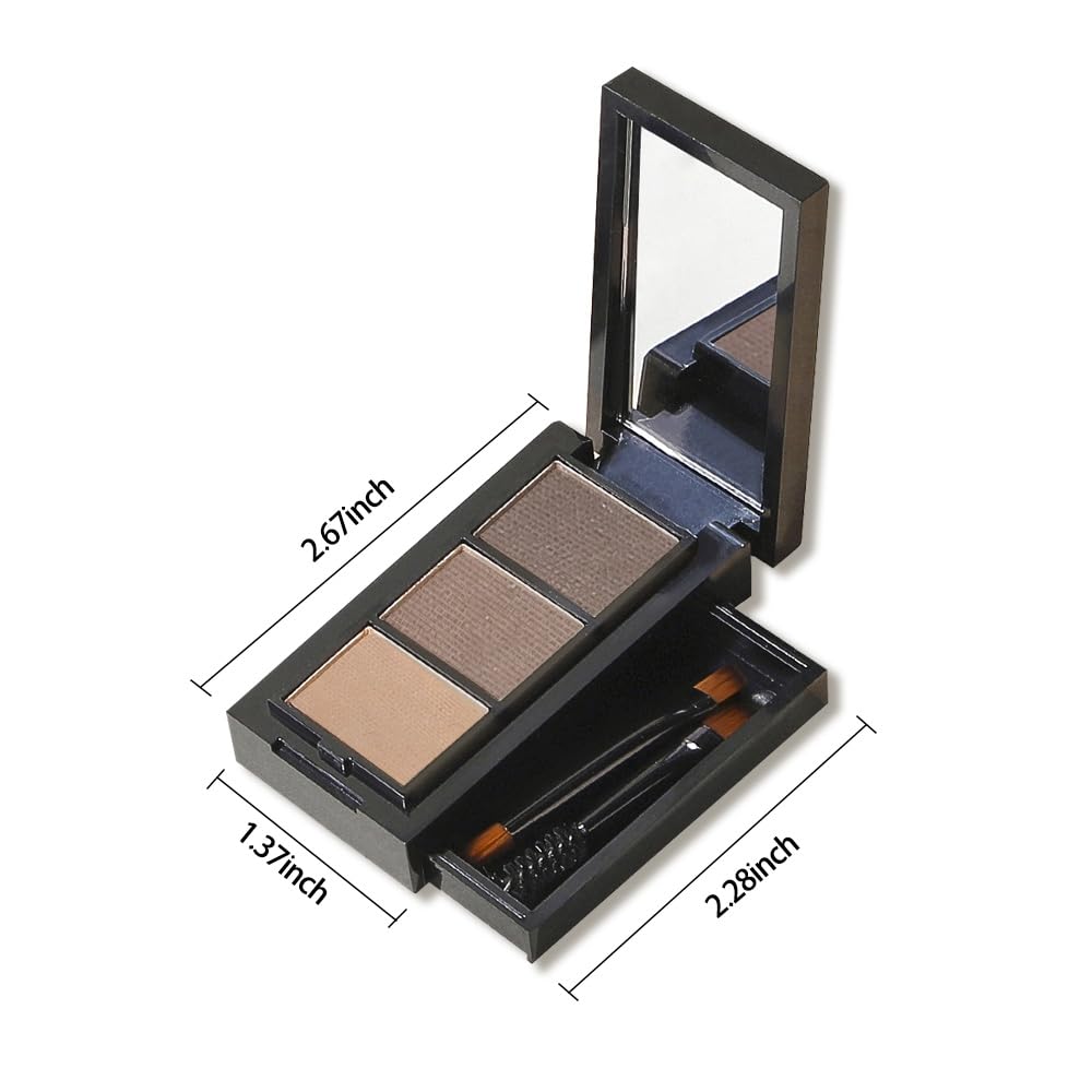 WanTuoluo open case with mirror and brush for convenient on-the-go touchups