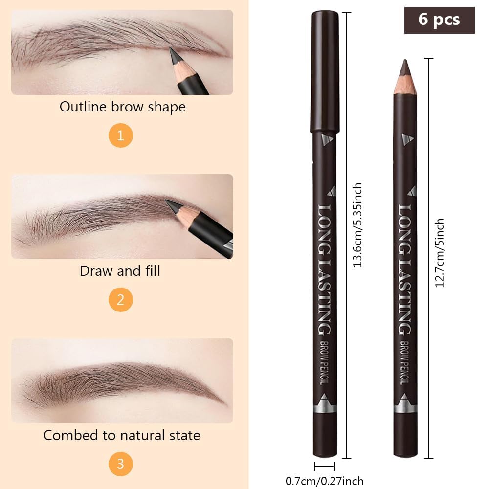 WanTuoluo pencils next to ruler showing size and travel-ready convenience