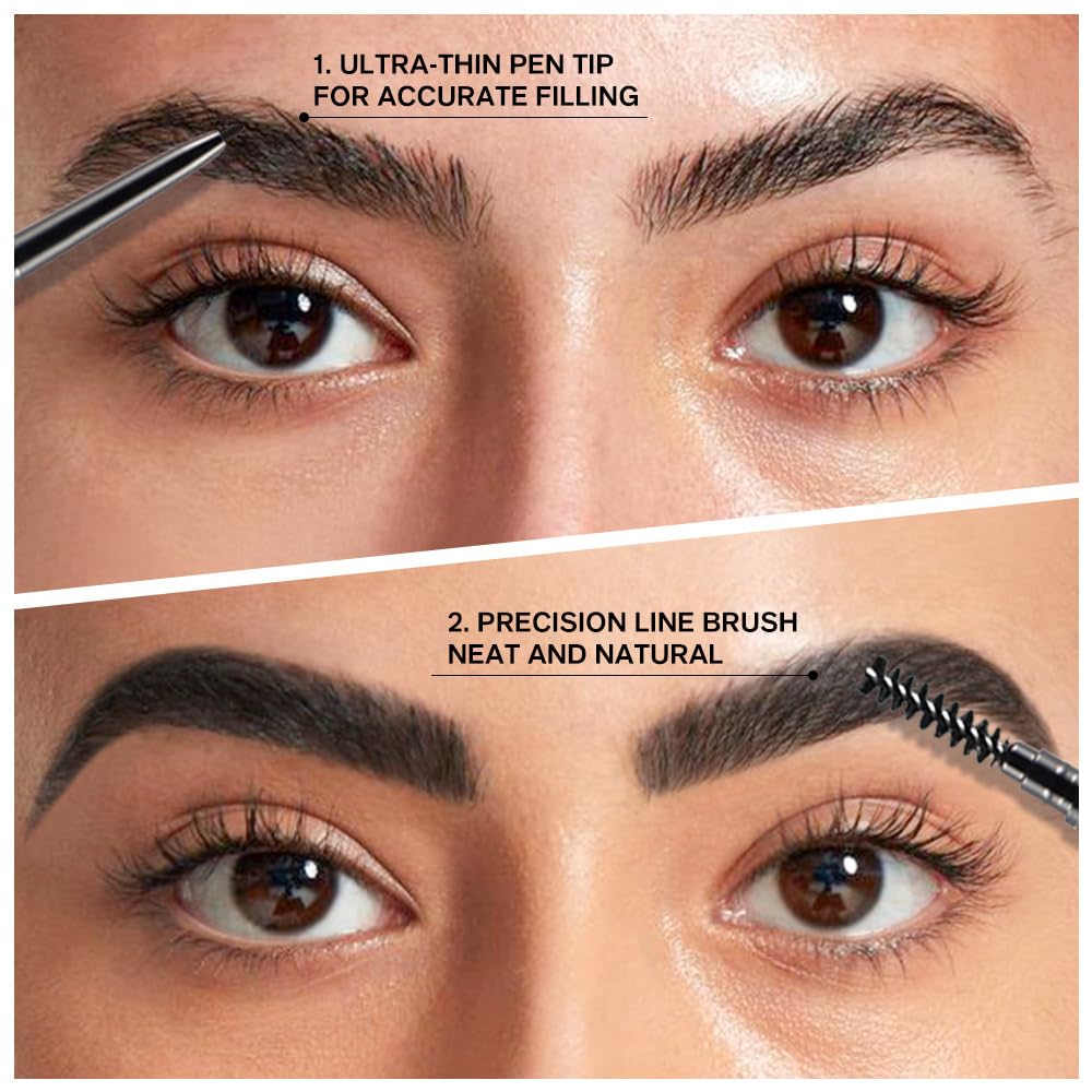 WanTuoluo spoolie brush detail for blending and grooming brows