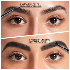 WanTuoluo spoolie brush detail for blending and grooming brows