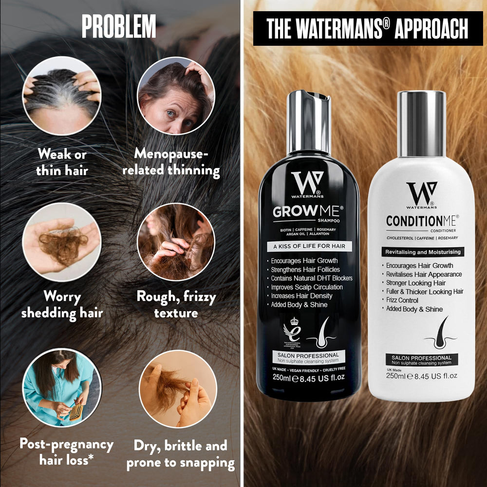 Watermans conditioner creamy texture close-up illustrating smooth detangling benefit