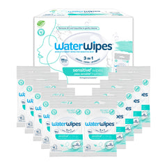 WaterWipes front pack view showing product and clean design benefit
