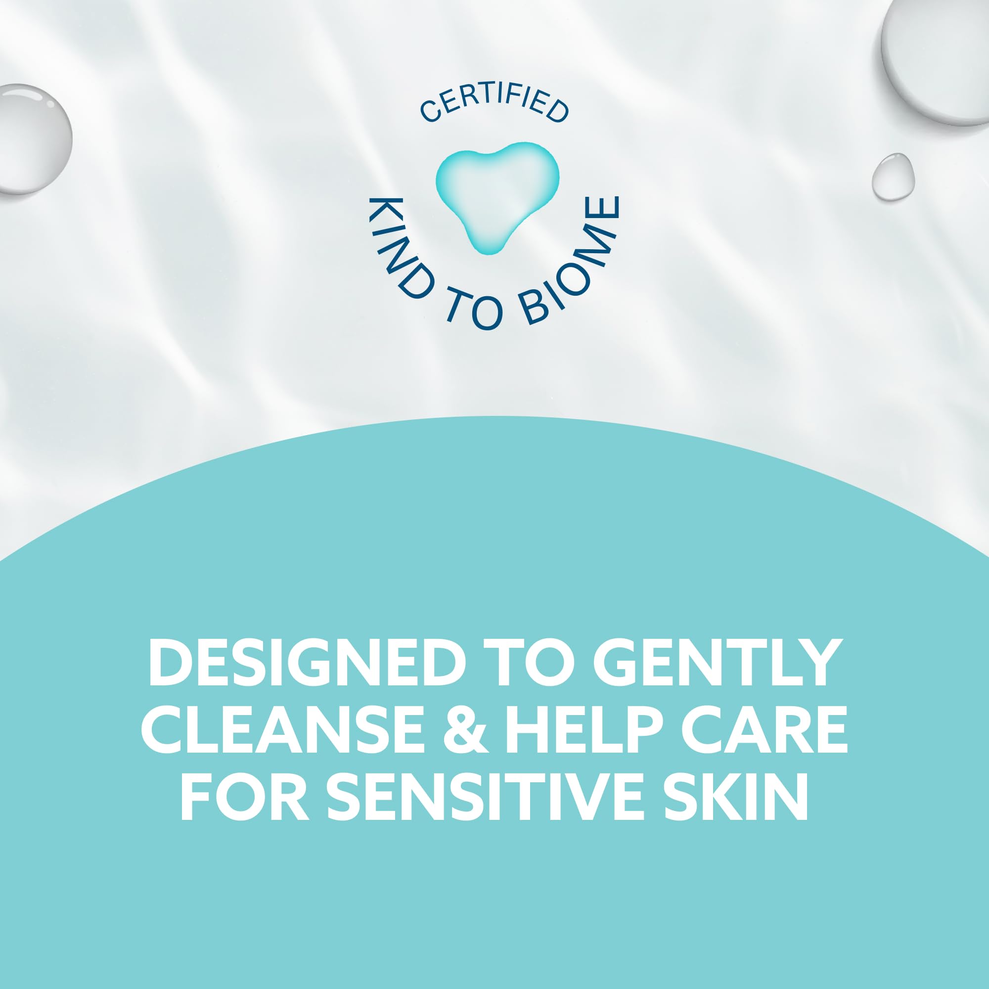 Ingredient label close-up showing 99.9% water for minimal irritation