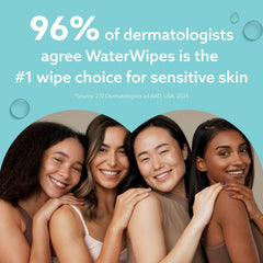 WaterWipes on a nightstand signaling simple bedtime skincare support