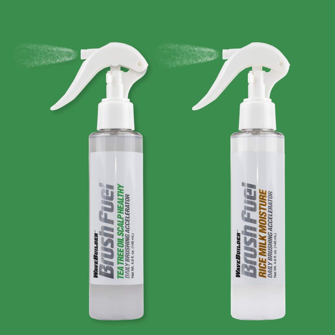 WAVEBUILDER Brush Fuel pour demonstrating lightweight texture and non-greasy slip benefit