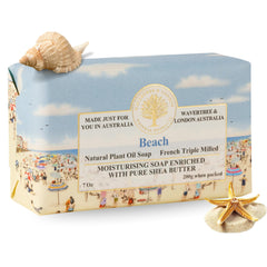 Wavertree & London front packaging showing beach scent and elegant wrap for gifting