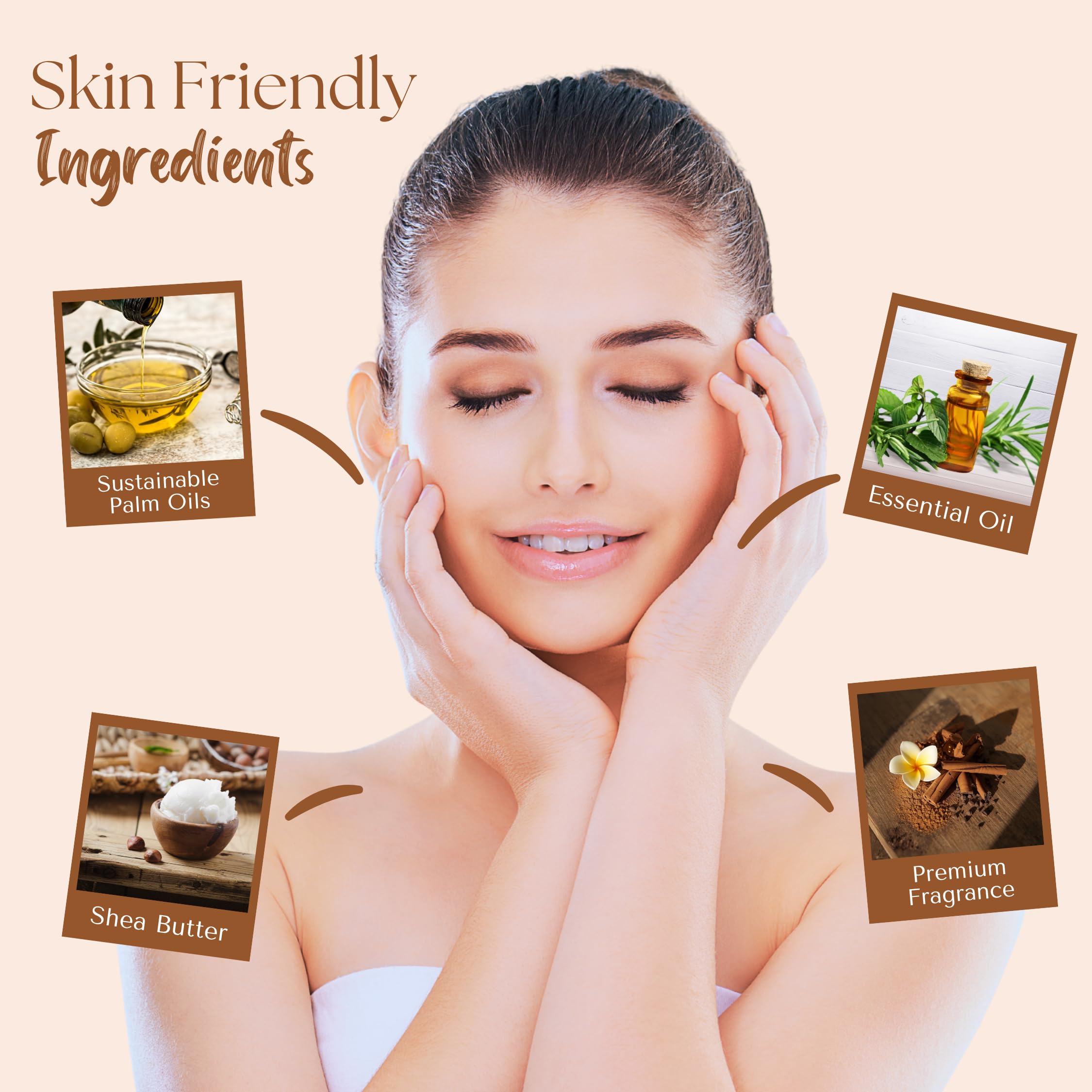 Wavertree & London ingredients display with shea butter and oils benefit