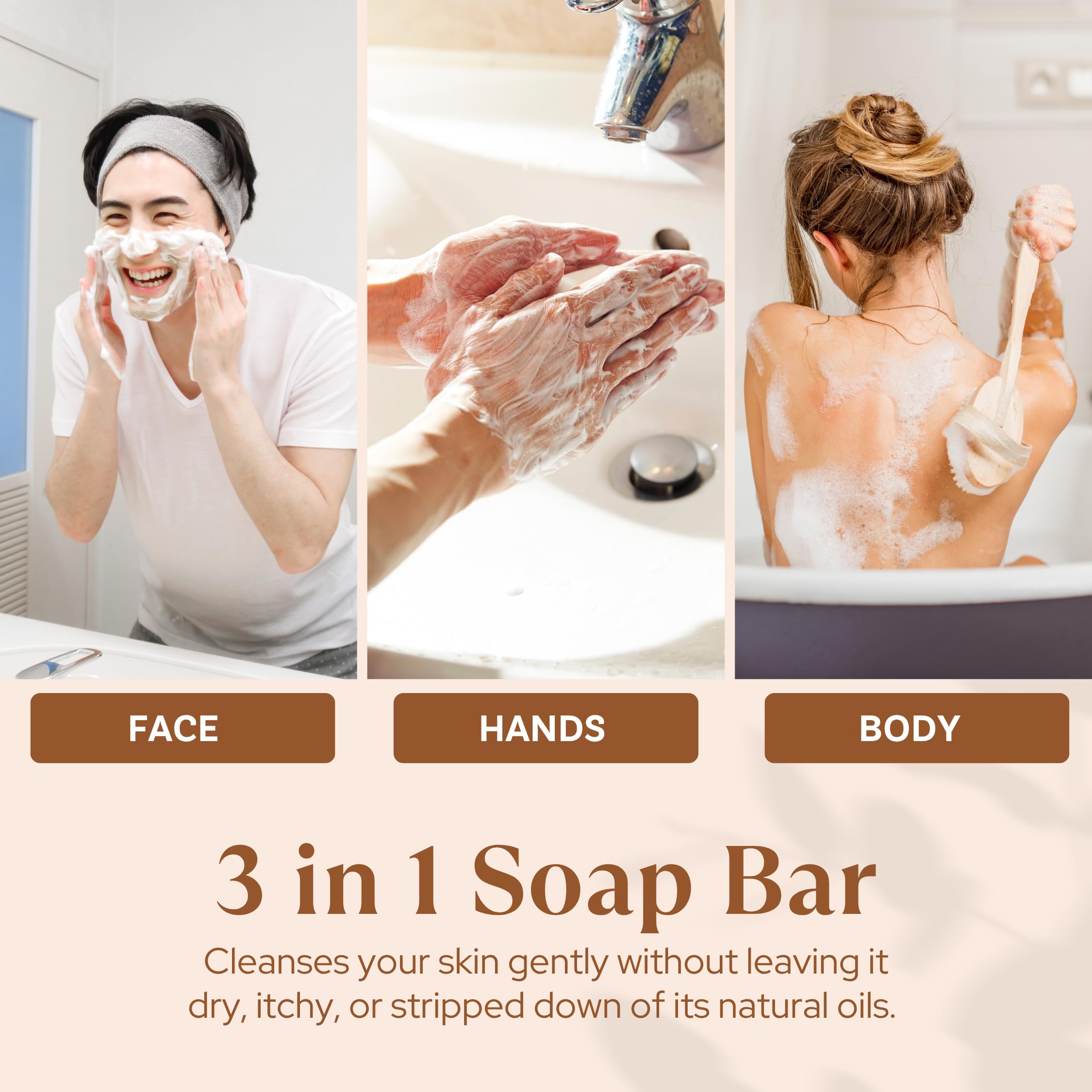 Wavertree & London rich lather in hand demonstrating moisturizing foam