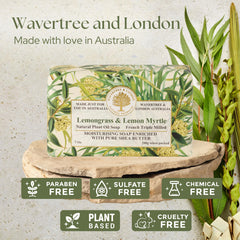 Wavertree & London soap texture close-up highlighting triple-milled density for lasting use