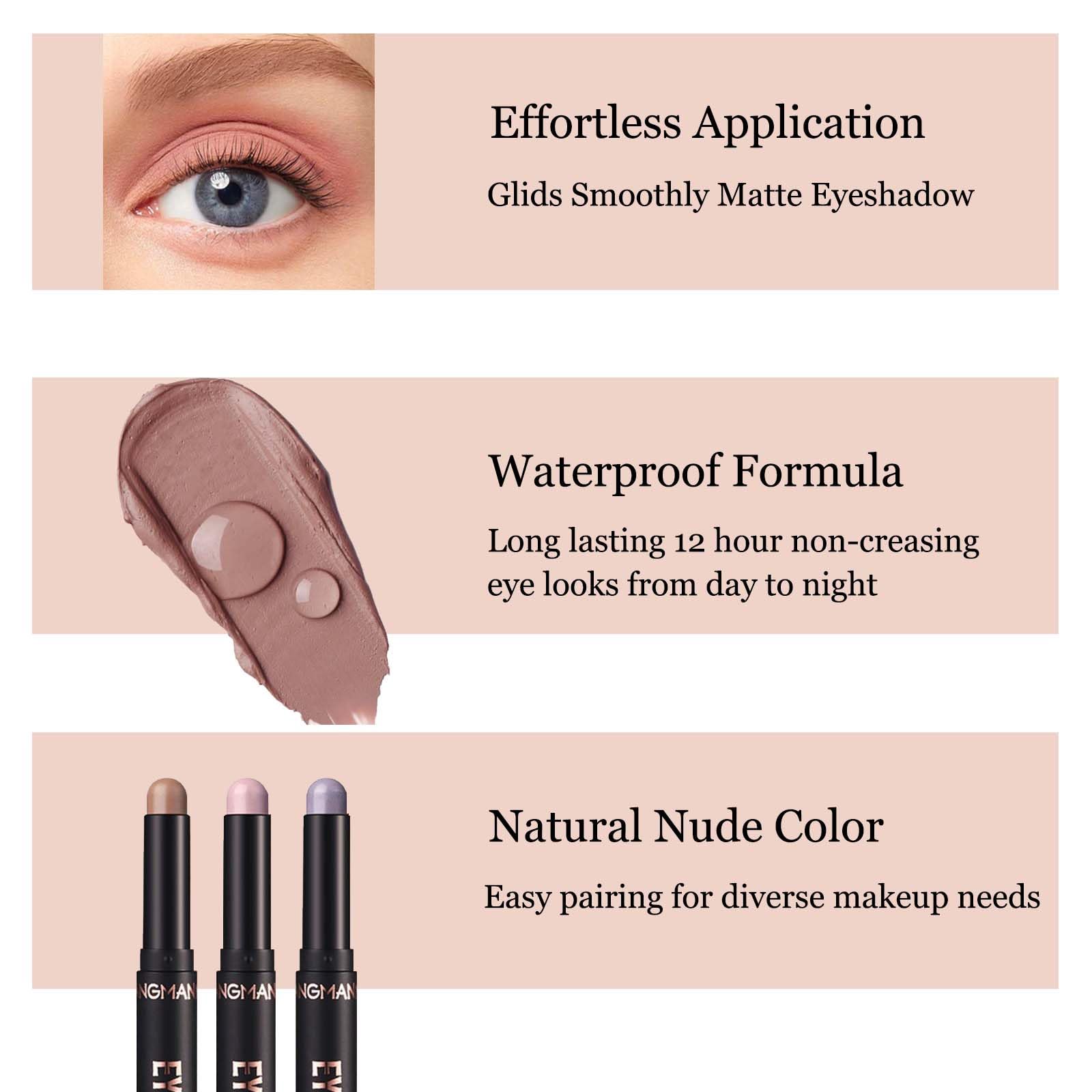 Wavuketu stick applied to eyelid demonstrating quick, even coverage