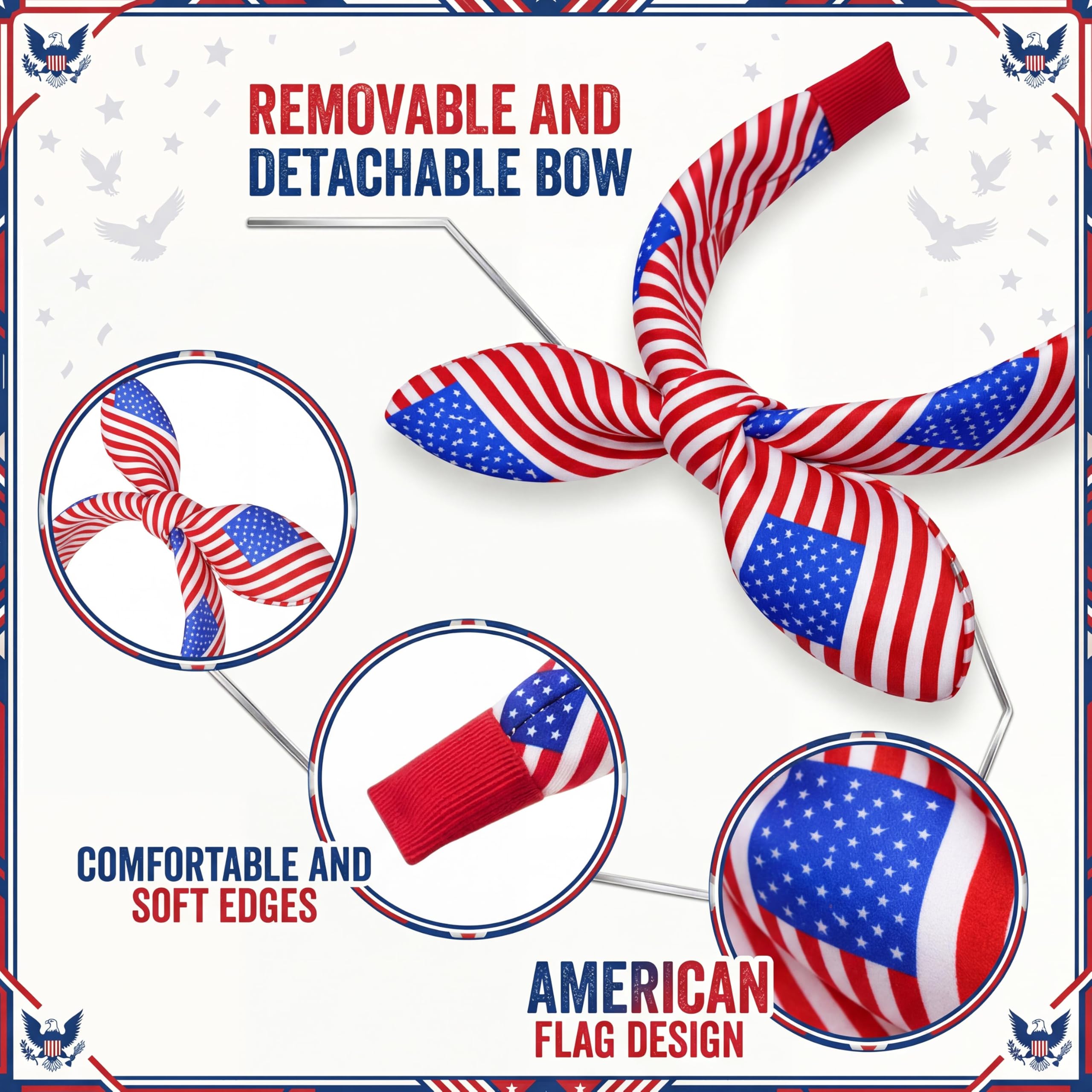 Wavyknot headband held in hand showing 1.5 inch width and fit