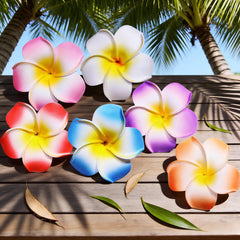 wawou frangipani six-color set laid flat to demonstrate color variety