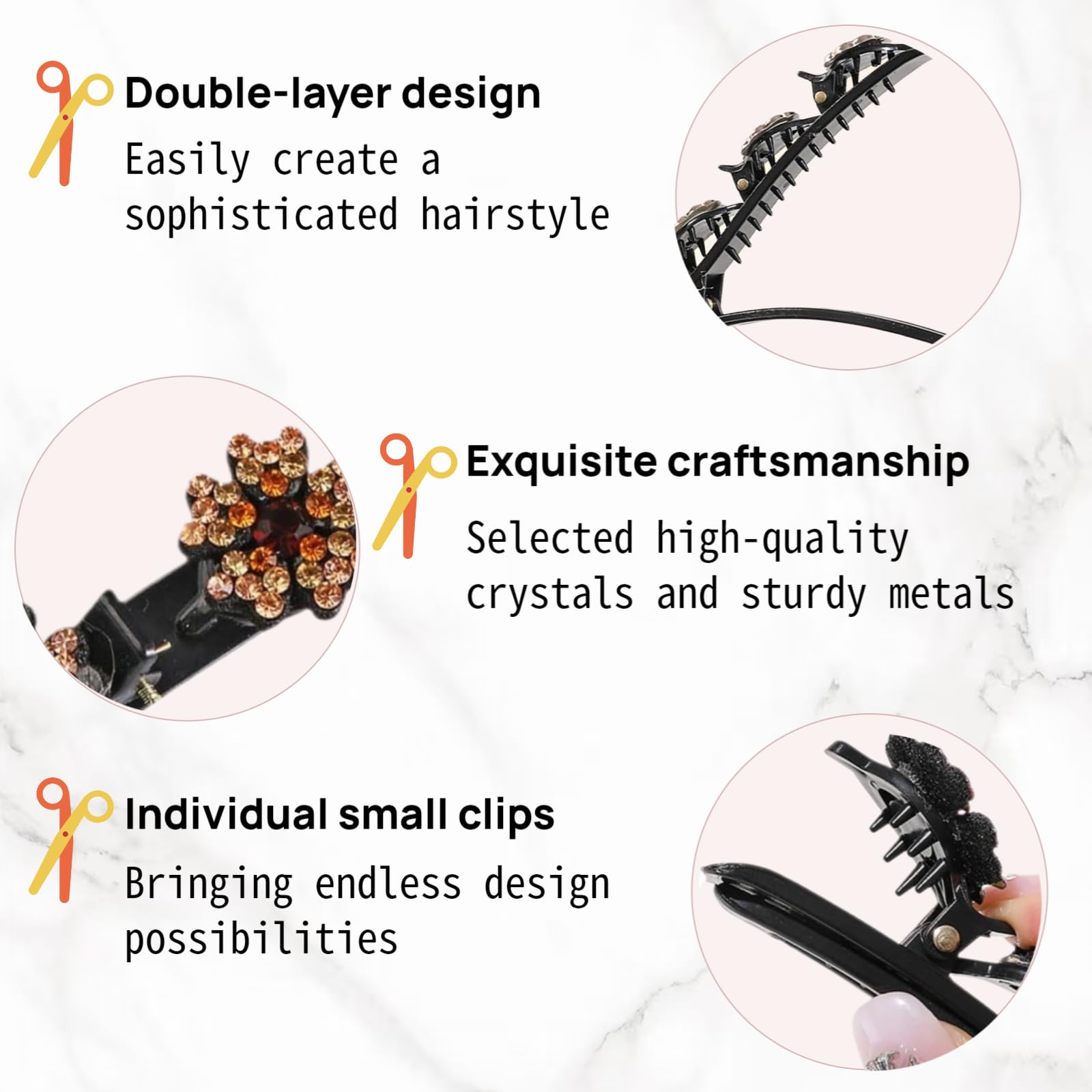 wawou side profile of braided metal frame showing strength and lightweight hold