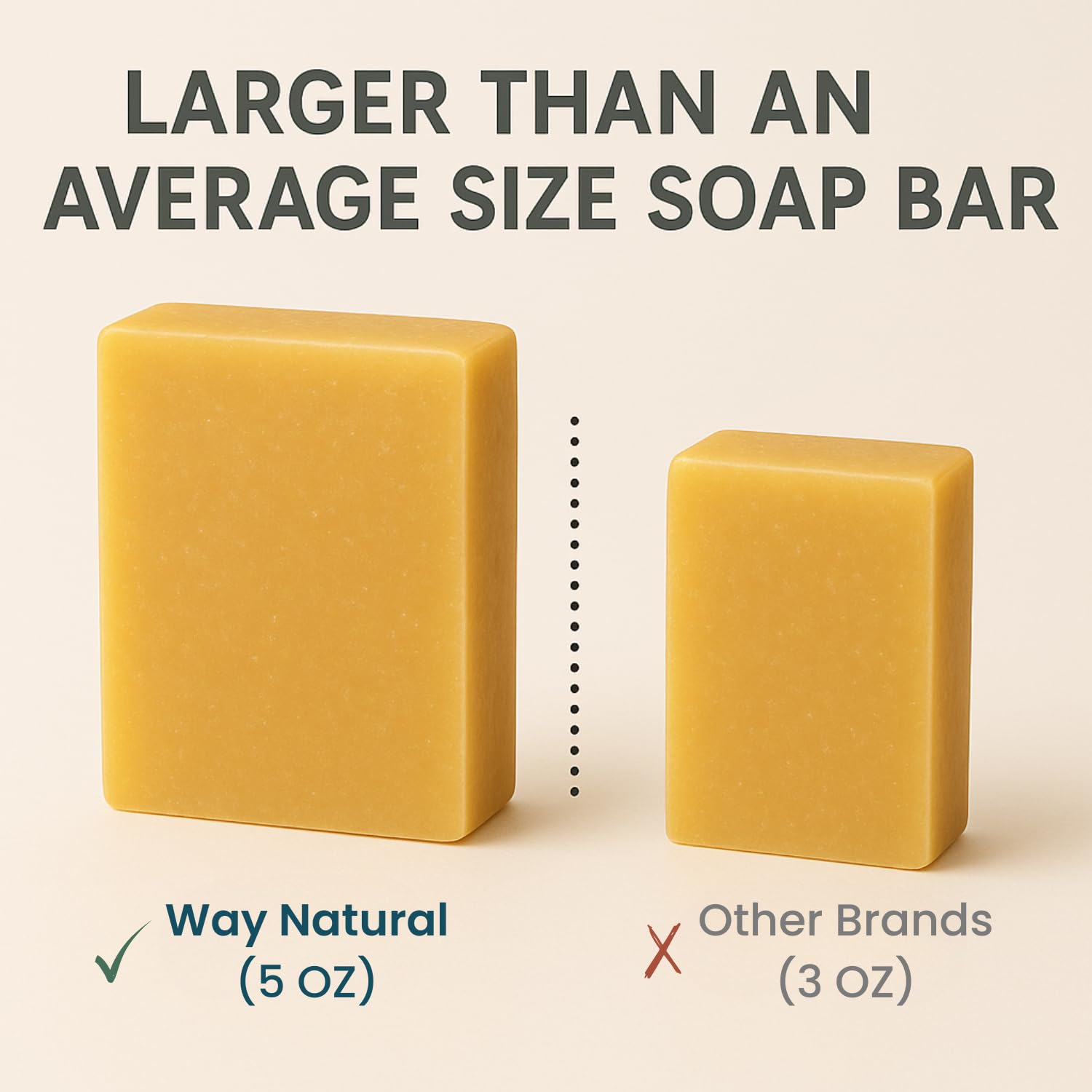 Way Natural foamy lather on hand demonstrating gentle cleansing benefit: rich cushion