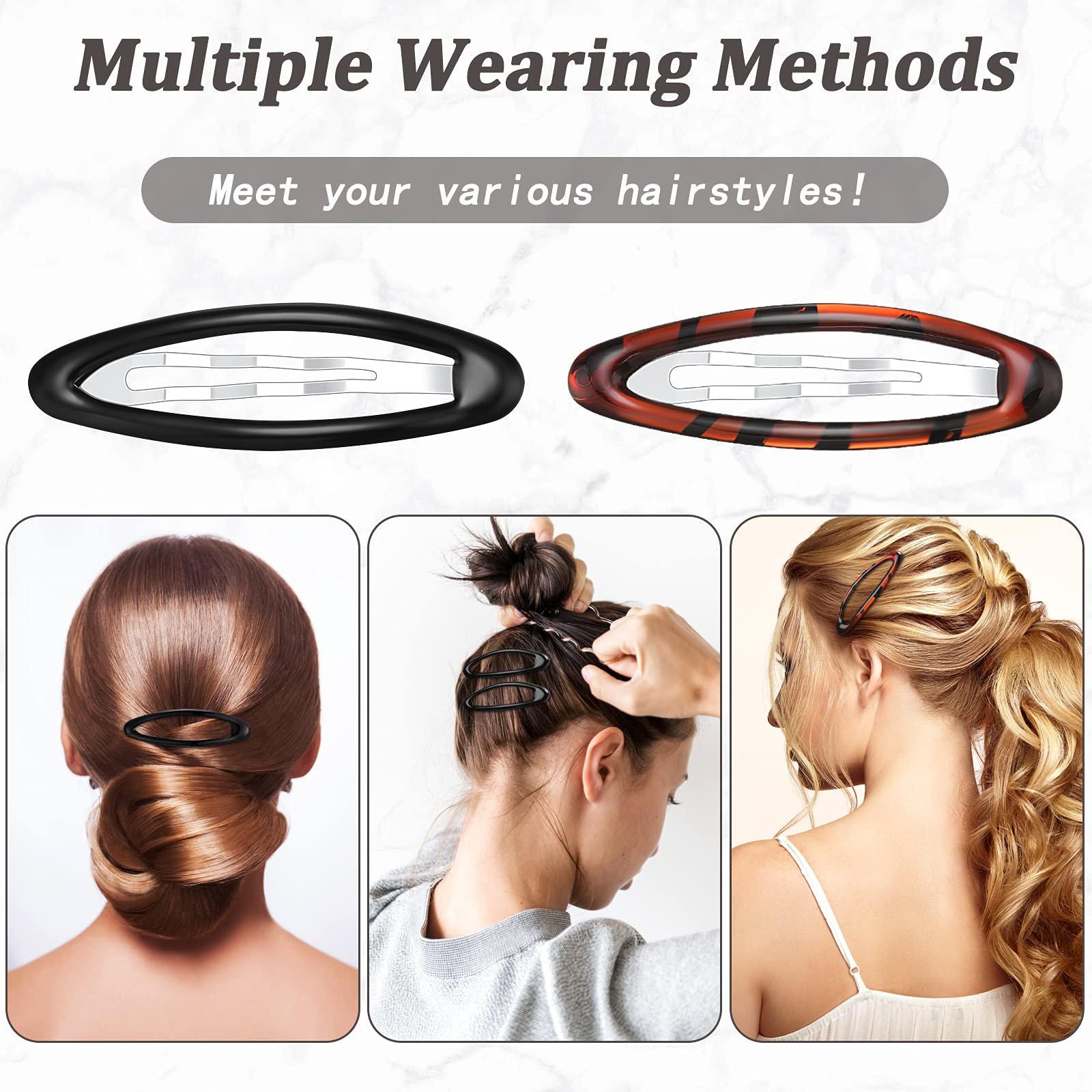 Waydress clip holding half-up hairstyle in use demonstrating secure styling benefit