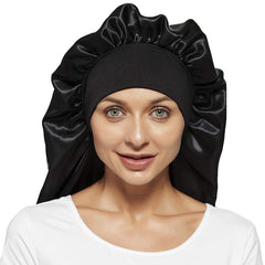 Wbfwbb black bonnet side profile demonstrating gentle coverage
