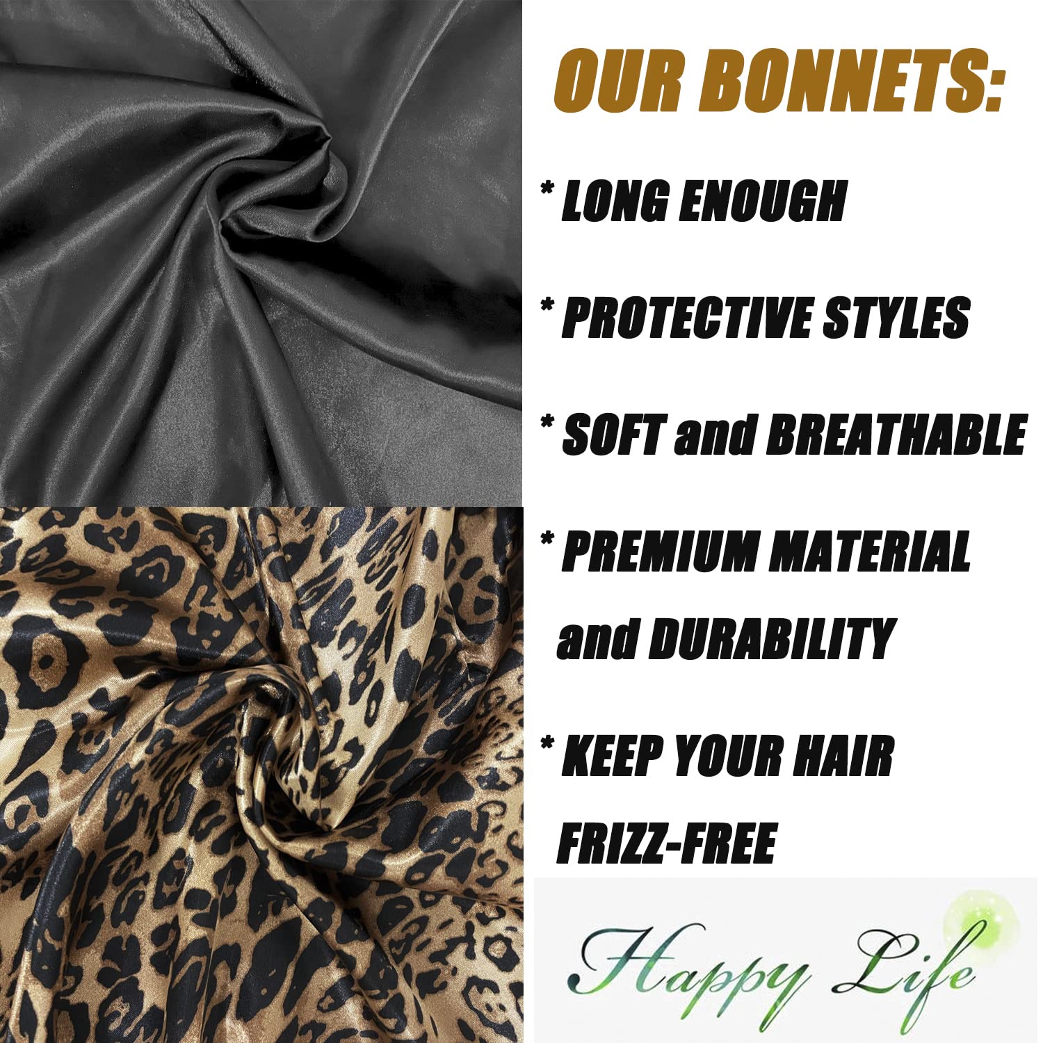 Wbfwbb hands holding bonnet to show large size and capacity for long hair