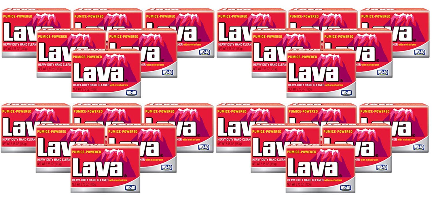 WD-40 Lava bar front packaging showing 5.75 oz label and pack benefits
