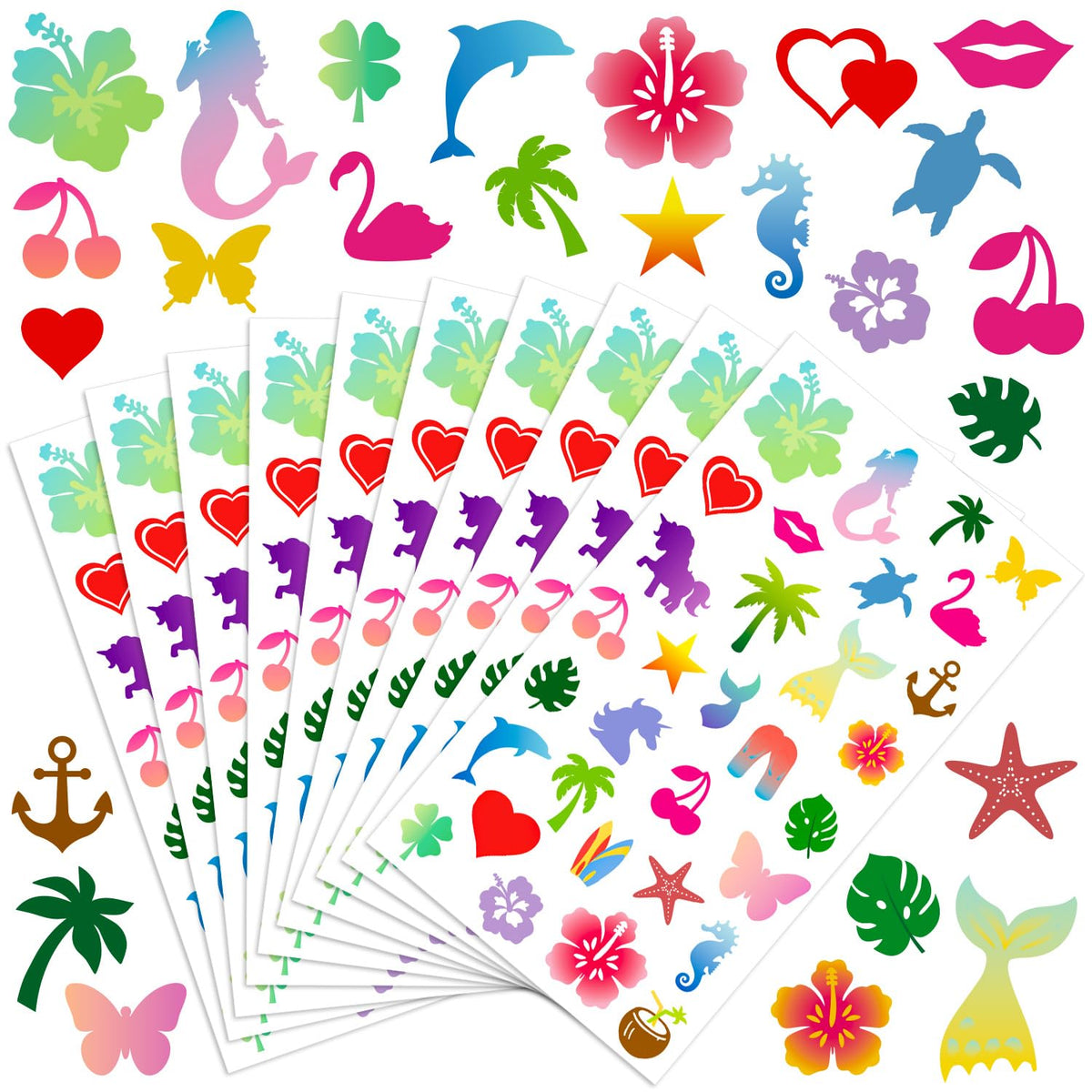 WDAHDHP front packaging showing 320pcs and bright designs for easy selection