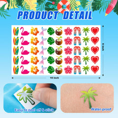 WDAHDHP close-up sheet of colorful stickers highlighting clear designs