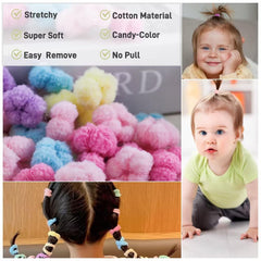 WDGROW small jar and travel pouch packed with mini hair bands for portability