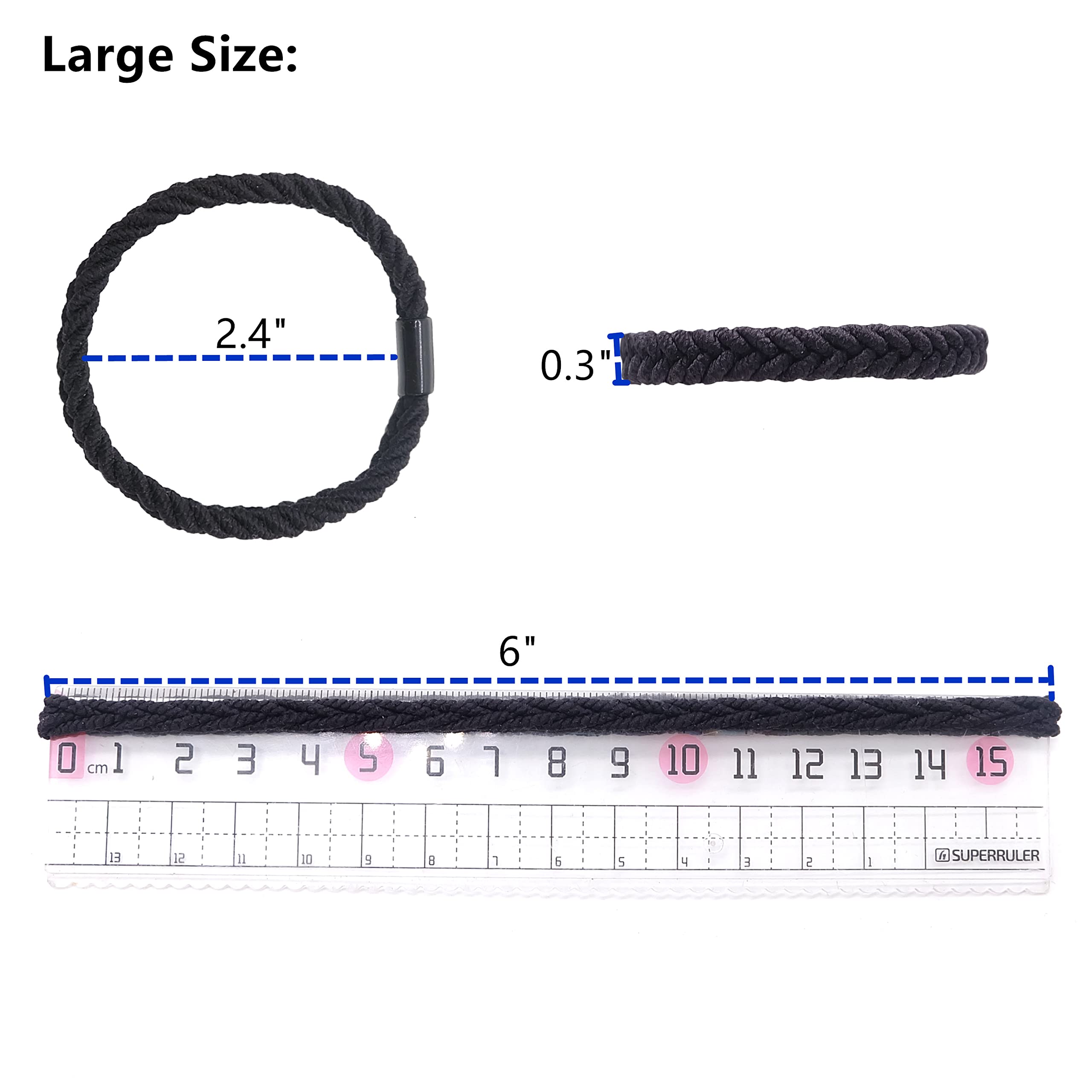 WDGROW holding thick hair in a bun without creases or pulling