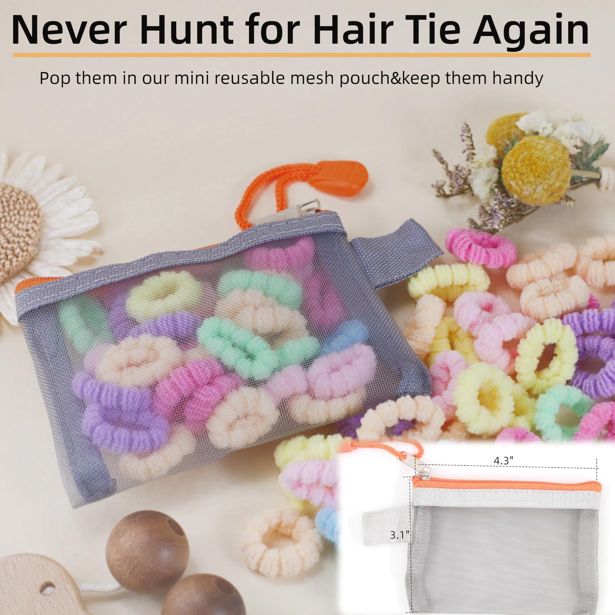 WDGROW toddler wearing a small ponytail, comfortable hold without pulling benefit
