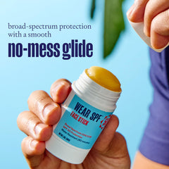 WearSPF beside common items to show 0.5 oz compact size benefit